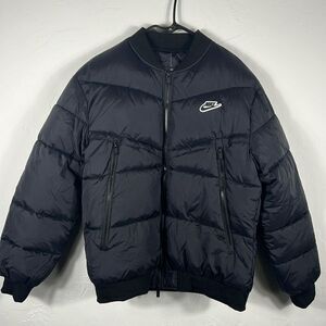 🔥🔥 “NWT” Women’s NIKE PUFFER Jacket Thick Warm Winter Coat Black - Sz XL - NEW